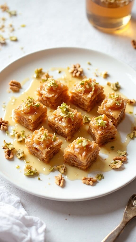 almond flour baklava dessert