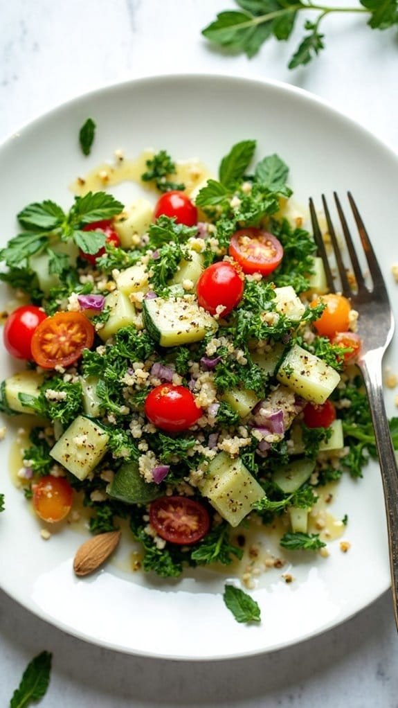 almond flour tabbouleh salad