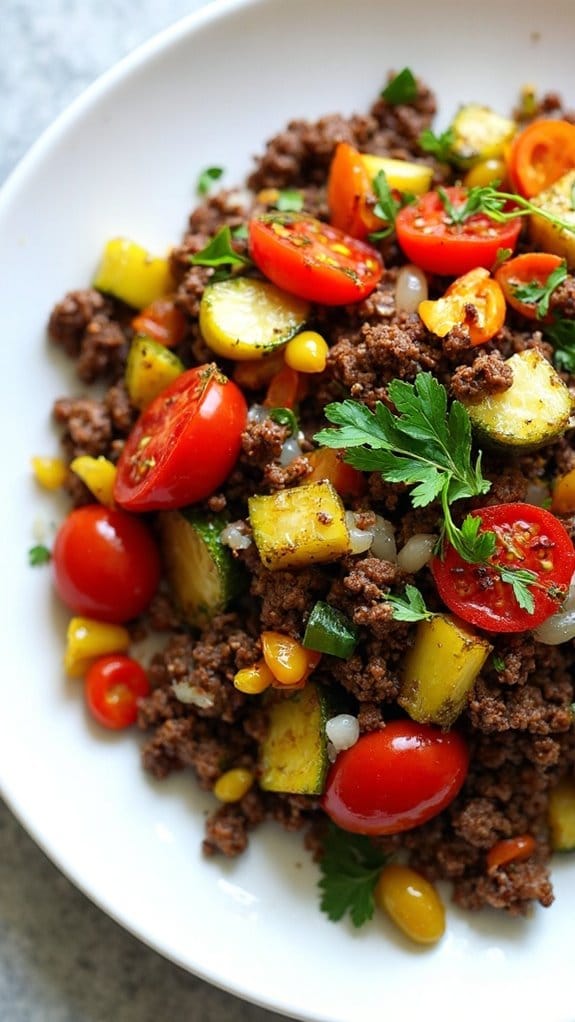 beef and vegetable dish