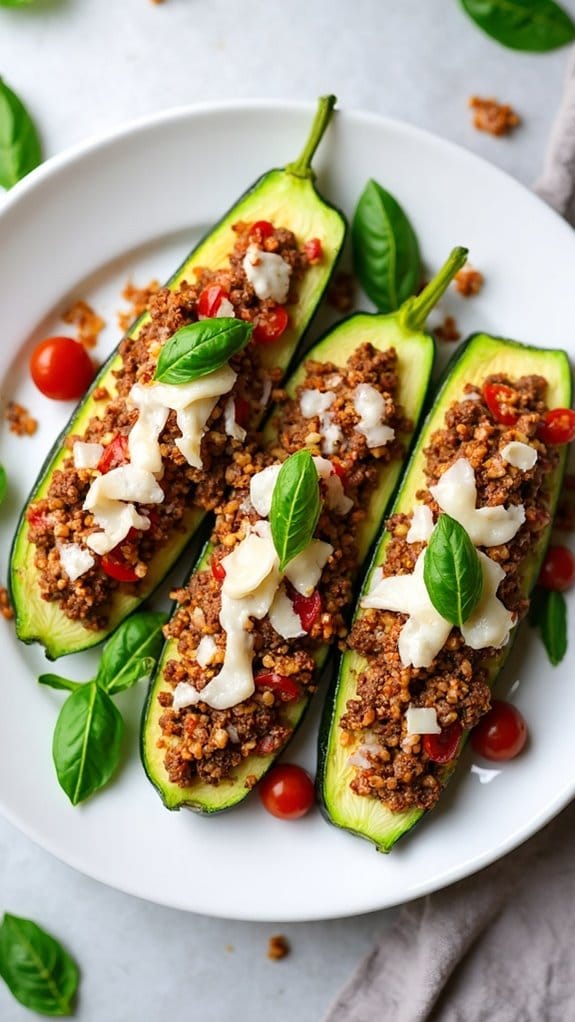 beef quinoa zucchini dish