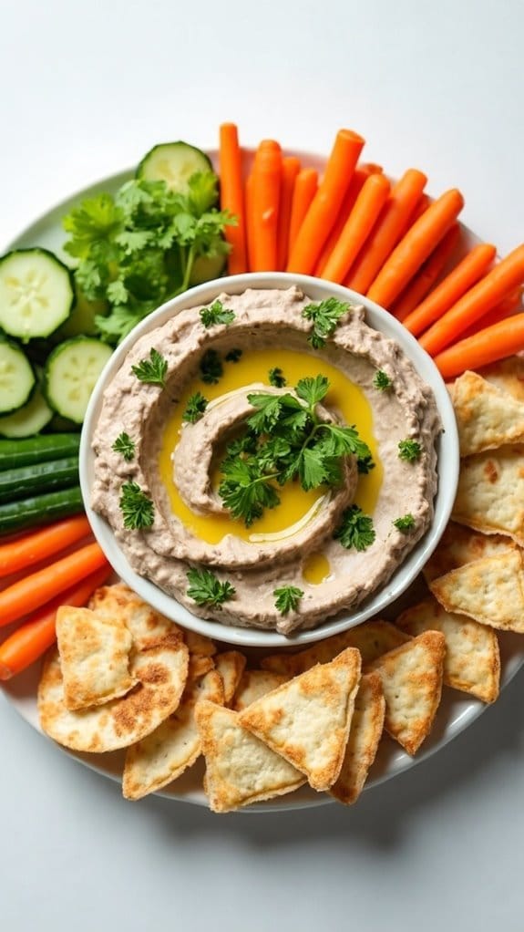 creamy black bean dip