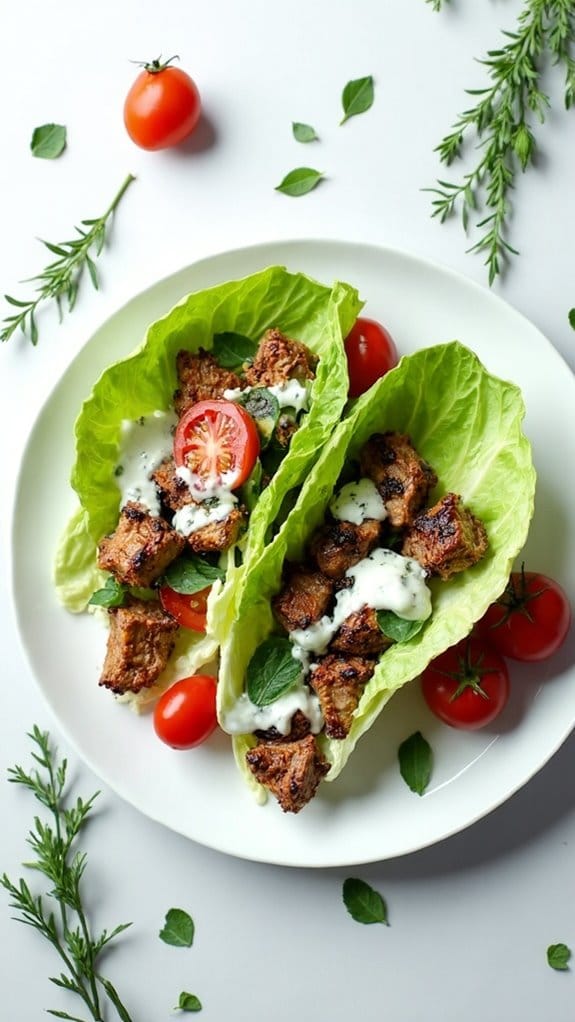 delicious beef souvlaki wraps