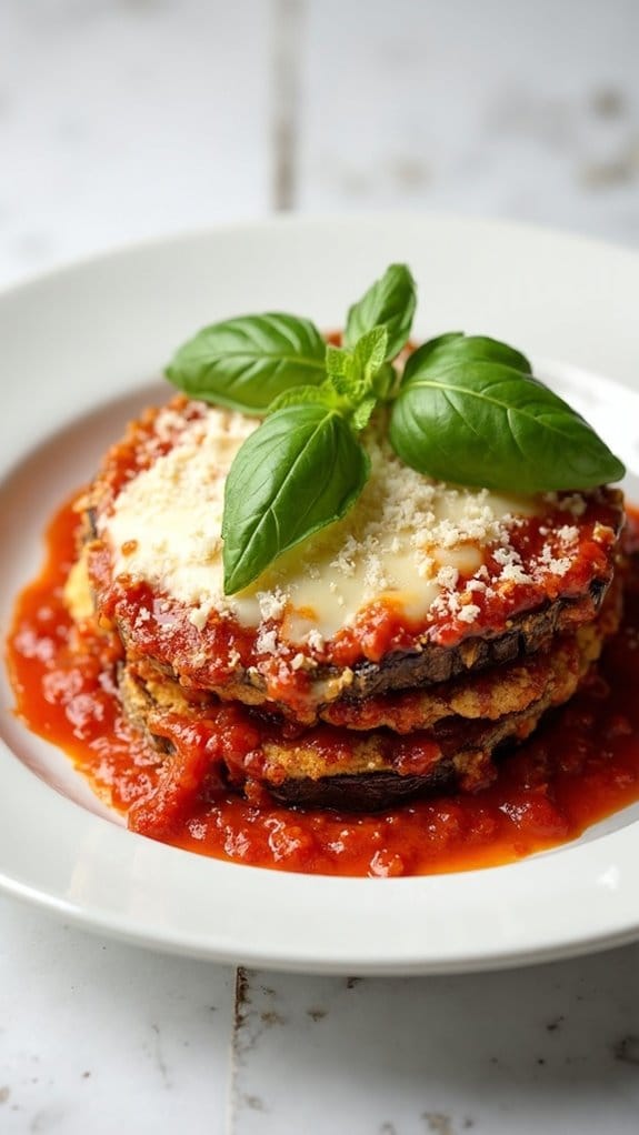 eggplant parmesan with almond flour