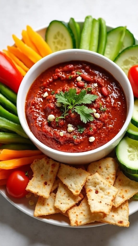 flavorful spicy bean dip