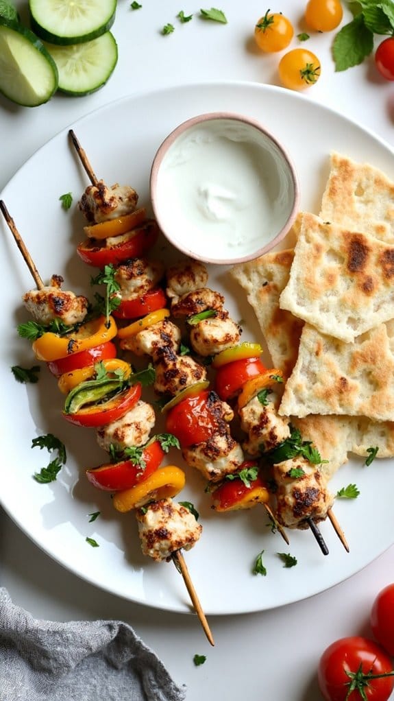 greek chicken skewers recipe