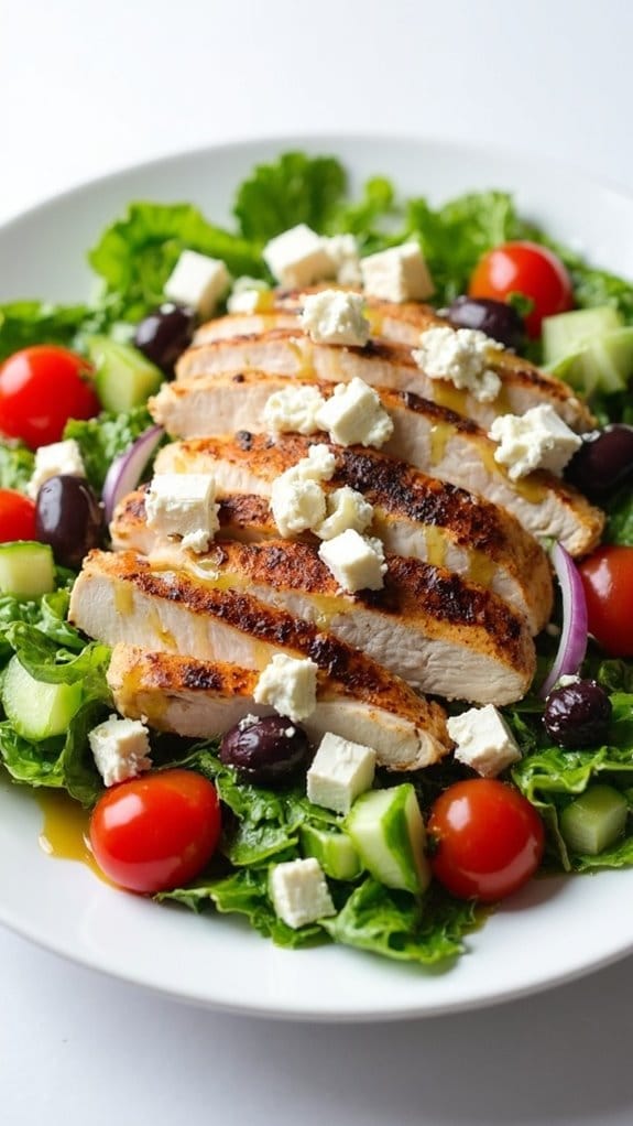 grilled chicken greek salad