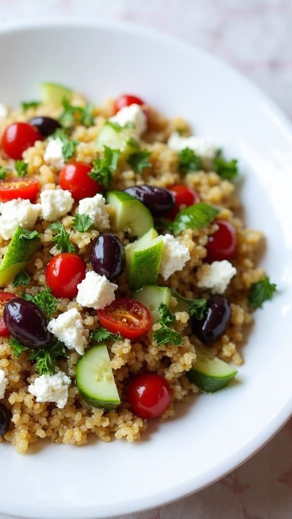 healthy mediterranean quinoa dish