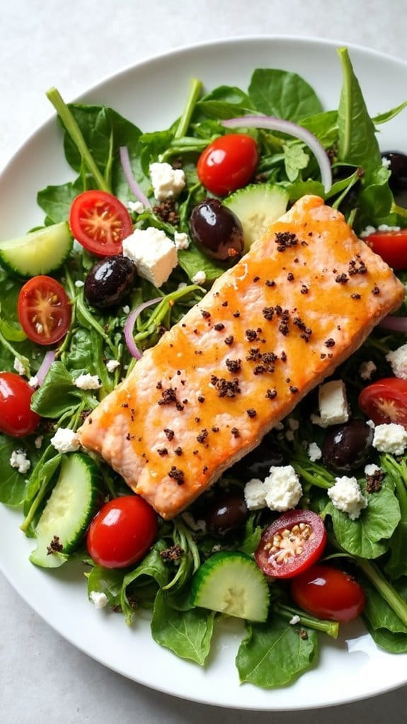 healthy mediterranean salmon dish