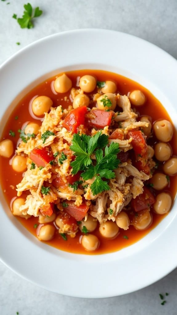 hearty chicken chickpea stew