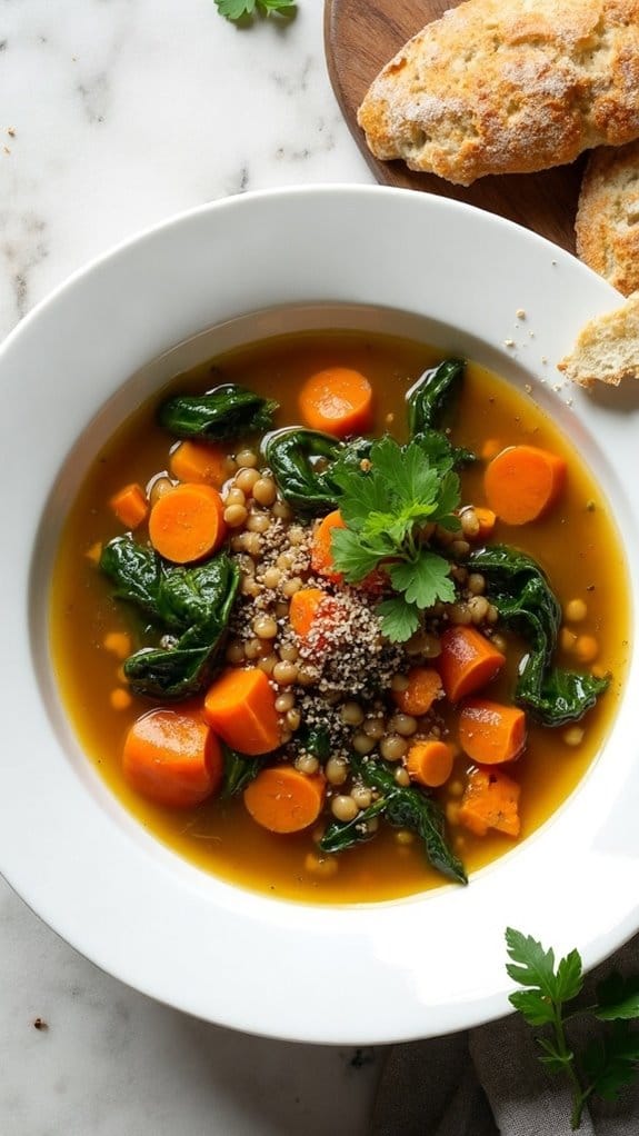 hearty mediterranean lentil soup