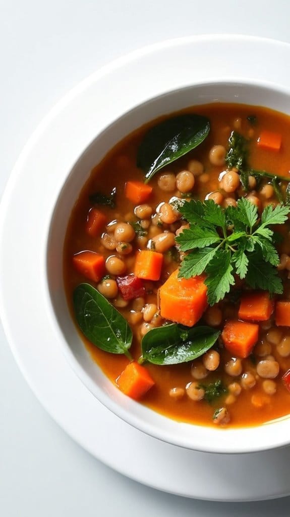 hearty mediterranean lentil soup