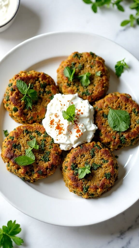 herb infused lentil patties recipe