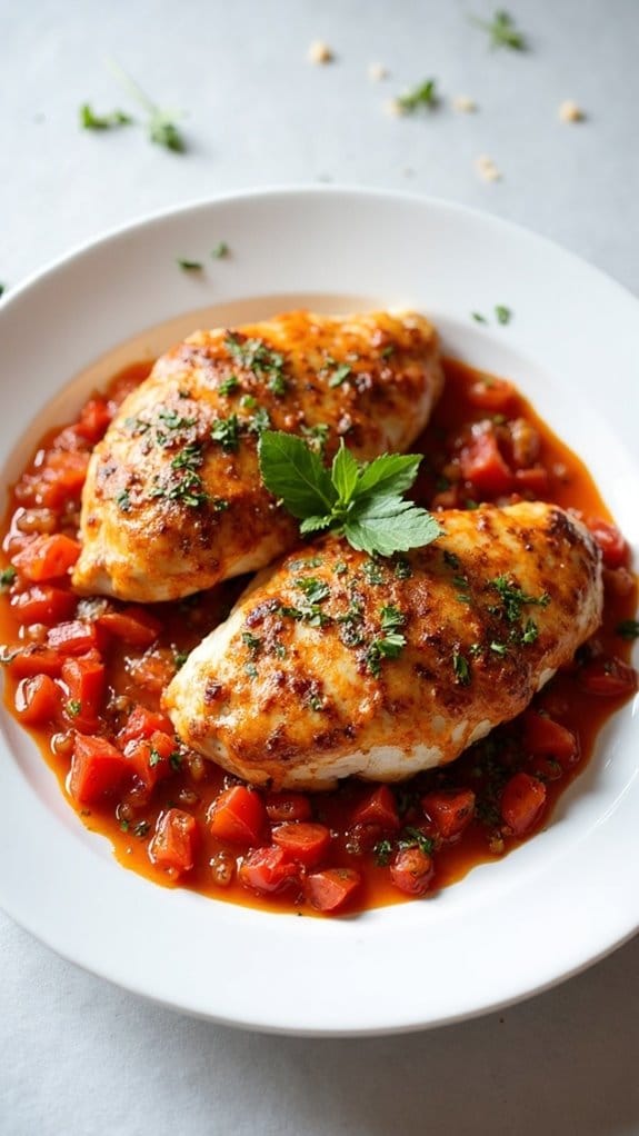 mediterranean chicken with tomatoes