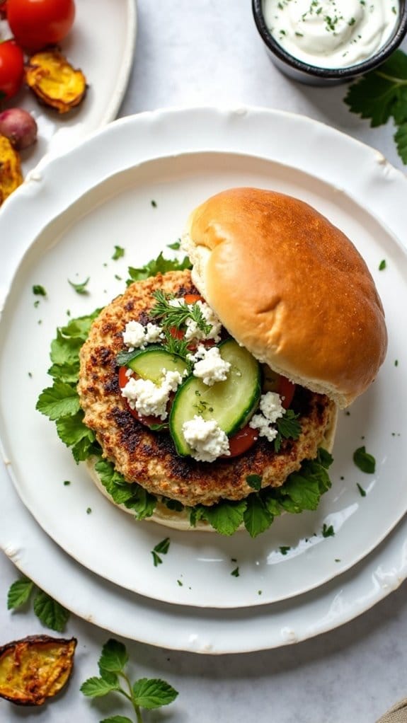 mediterranean flavored chicken patties