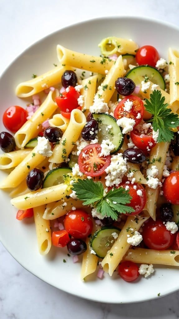 mediterranean flavors in pasta