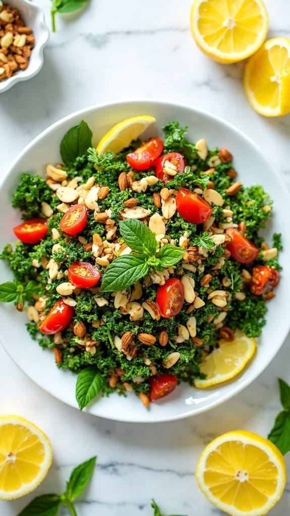 nutty mediterranean grain salad