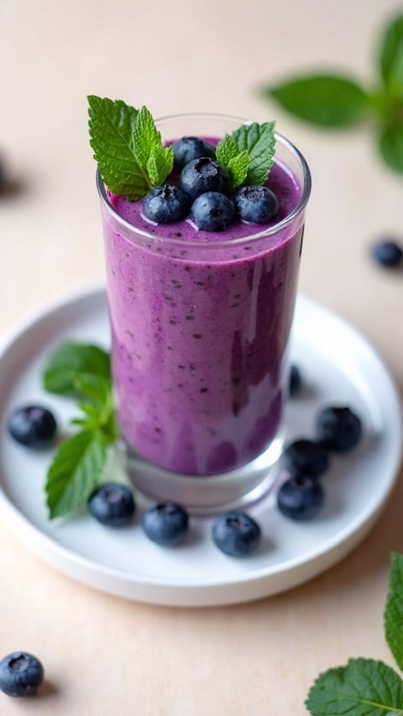 refreshing blueberry mint blend