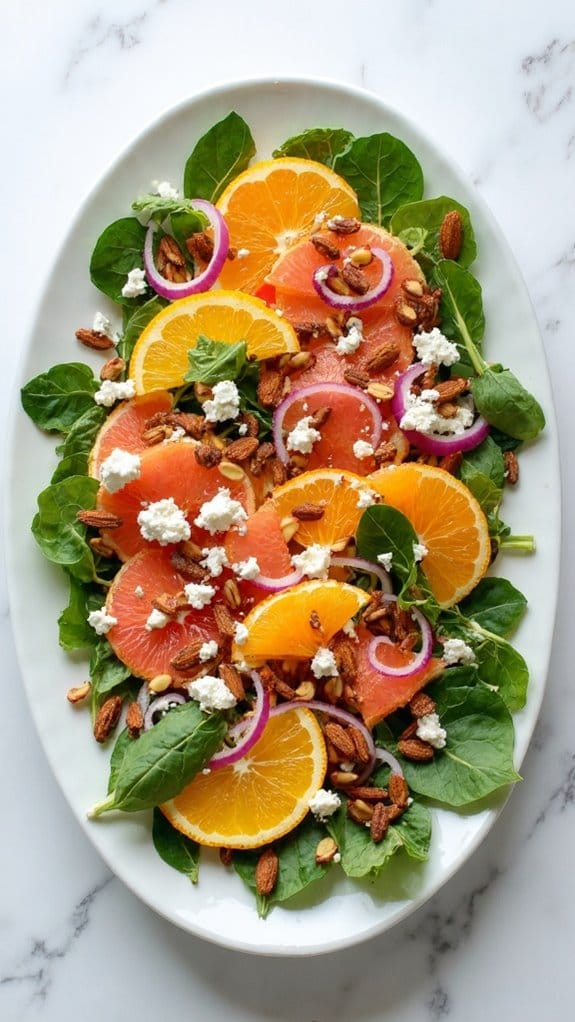 refreshing citrus nut salad