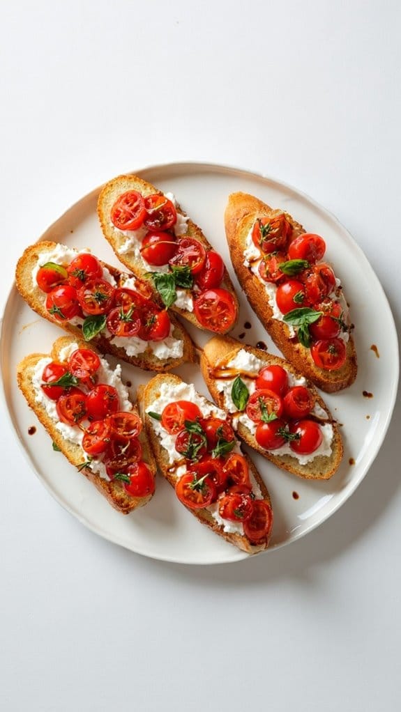 ricotta tomato topping appetizer