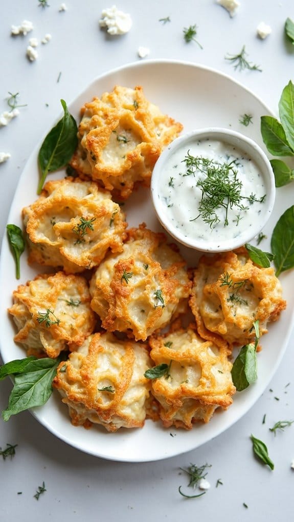 savory chicken spinach pastries