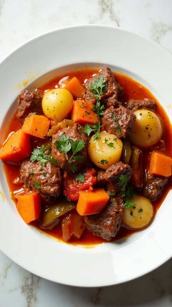 savory mediterranean beef dish