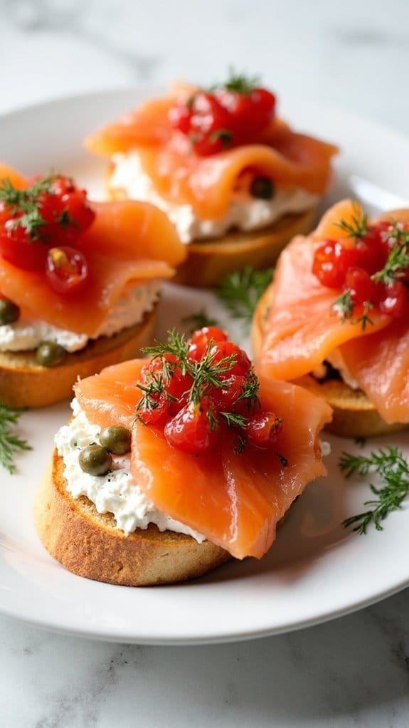 savory smoked salmon appetizer