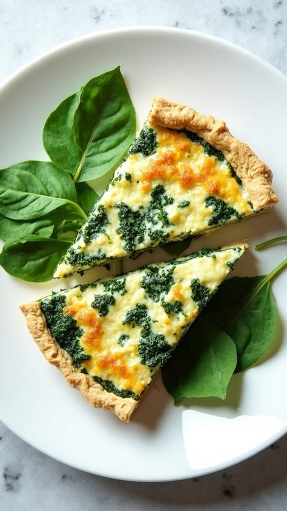 savory spinach ricotta pie