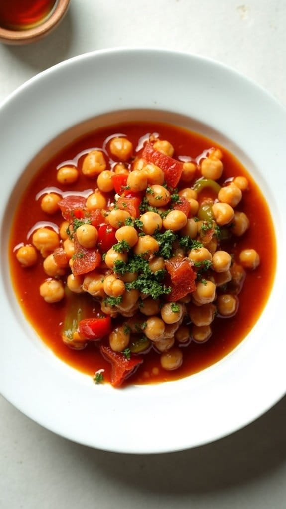 spicy chickpea tomato stew