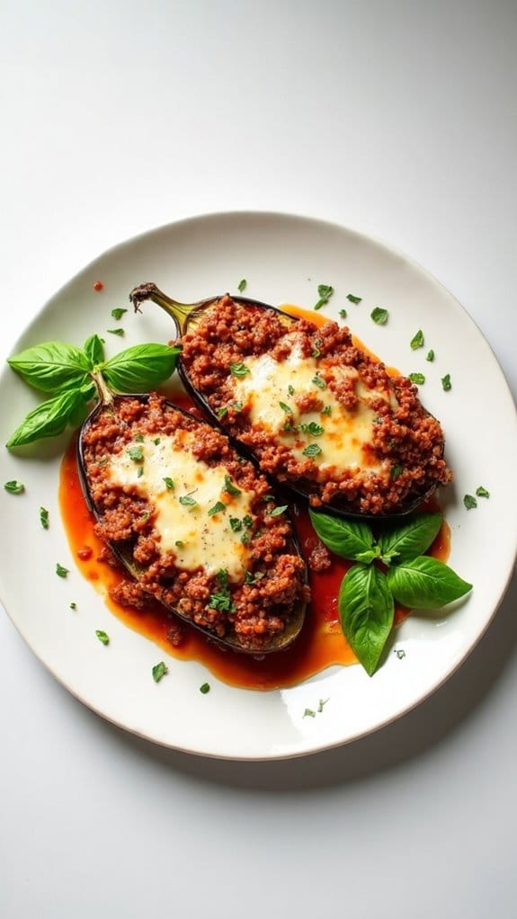 stuffed eggplant with beef