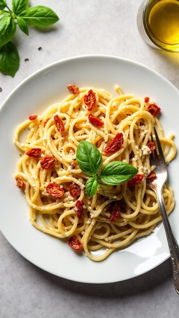 sundried tomato goat cheese pasta