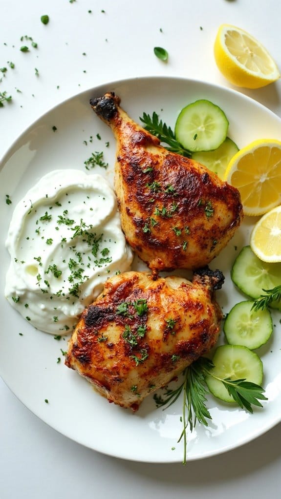 tasty chicken with tzatziki