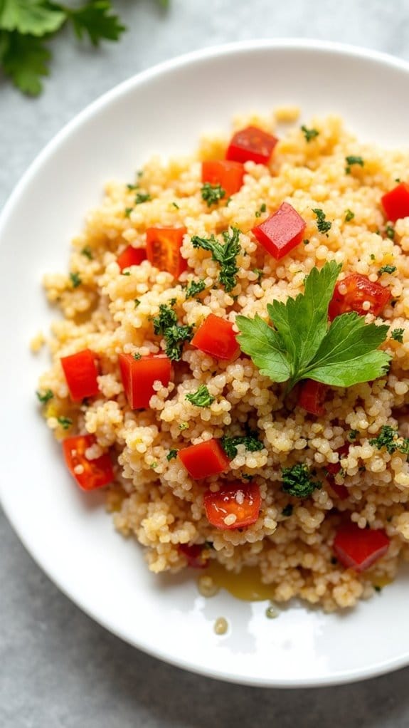 tomato flavored couscous dish