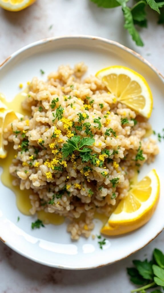 zesty rice with herbs